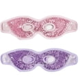 thumbnail image 1 of Paquete de 2 mascarillas de Gel para ojos reutilizables, compresas frías y calientes, terapia ocular, almohadillas de Gel para ojos Spa para hinchazón/ojeras/migraña/alivio del estrés Adepaton BST2000685-2, 1 of 5