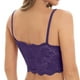 thumbnail image 4 of Sujetador de encaje con tirantes sólidos para mujer, ropa interior, bralette elegante de poliéster, 4 of 8