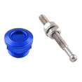 thumbnail image 2 of Pasadores de capó de liberación rápida con botón de 0,87" para SUV, universales de aluminio. Azul, 2 of 9