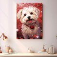 thumbnail image 2 of Cotonde Tulear Dogs Wall Art, Lovely Dog Canvas Art, Home living room décor, Pets Canvas - Dog Gift Valentines Day for Him and Her, 2 of 4