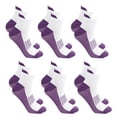 thumbnail image 2 of facefd 6 Paires Tissu Texture Douce Résistant aux Couleurs Résistant à l'Usure Stable Absorbant la Sueur Durable et Respirant Formes Tissu Violet, 2 of 9