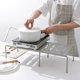 thumbnail image 2 of 2X Estantes Organizadores de Estantes de Mostrador Expandibles de Cocina Baño Blanco, 2 of 5