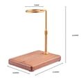 thumbnail image 2 of Pour Over Stand Coffee Station Coffee Dripper Filter Holder Wood Base Adjustable, 2 of 4