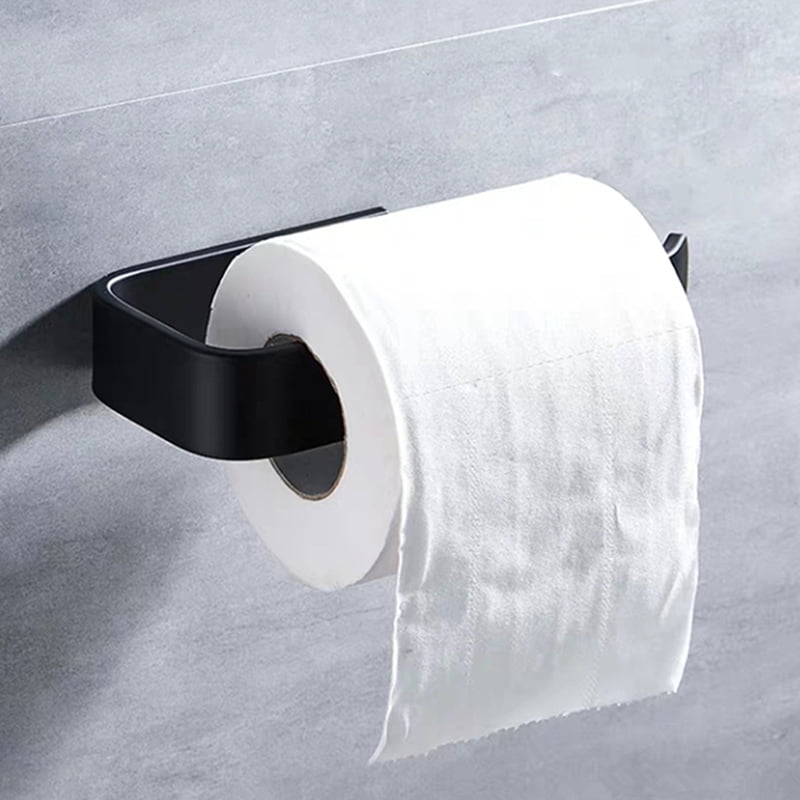 Wall Mount Toilet Paper Bathroom Tissue Paper Roll Dispenser Black Home 813519268089