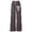 Brown, variant on lnmuld Girls Solid Star Bow Print Wide Leg Sweatpants White Fabric Shirred Elastic Waist Soft Knit Cute Casual Trousers Color:Purple,Size:8-9 Years