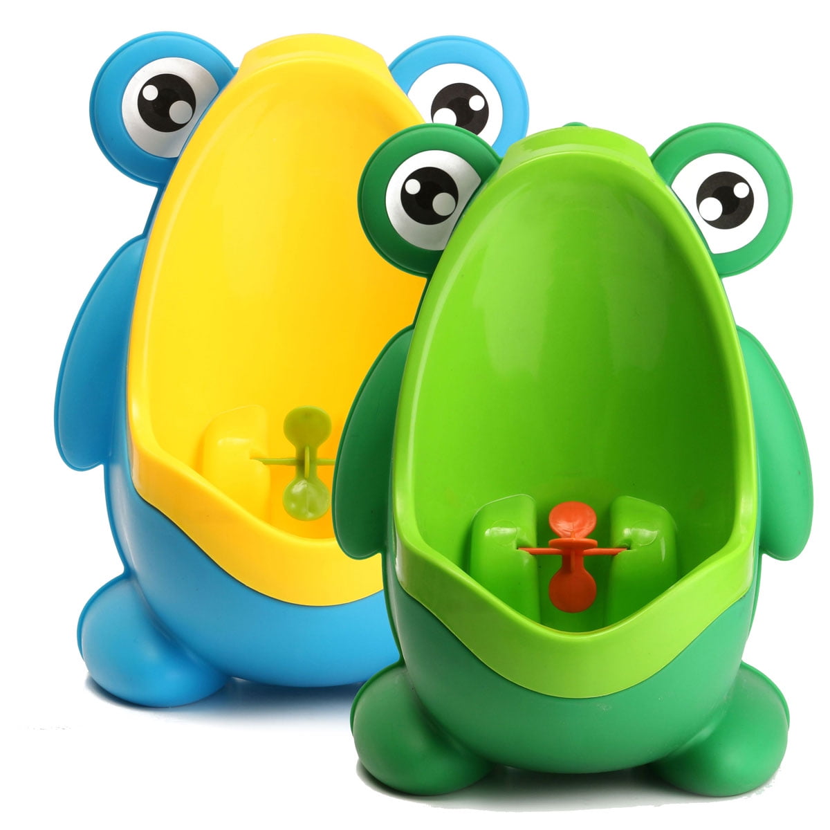 Tomorotec Kids Urinal Trainer with Funny Aiming Target New Cute Frog Potty Training Urinal with Drain Tube for Boys 