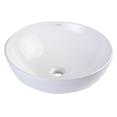 thumbnail image 3 of Pemberly Row 18" Round Ceramic Above Mount Bathroom Vessel Sink, 3 of 5