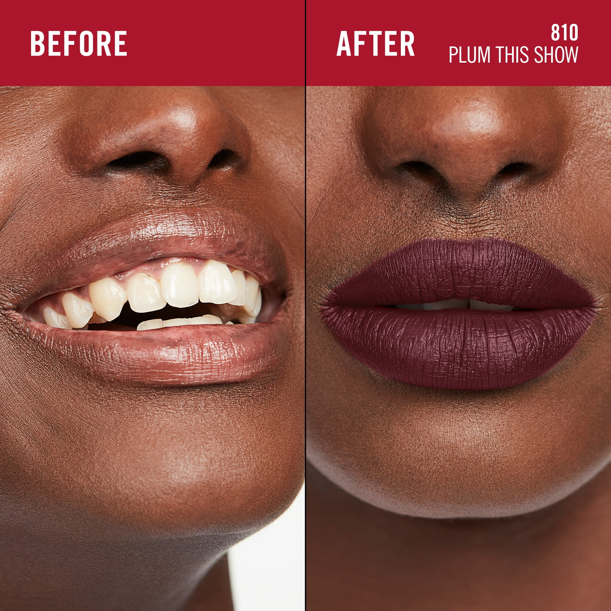 RIMMEL Lasting Mega Matte Liquid Lipstick, 810 Plum This Show, 0.25 fl oz