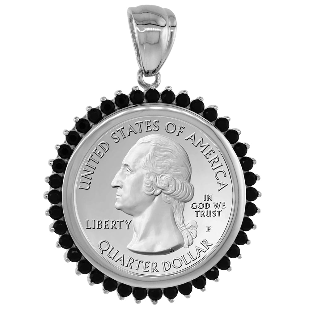Quarter Silver Coin Holders For Necklaces Brooklyn Charm Venice