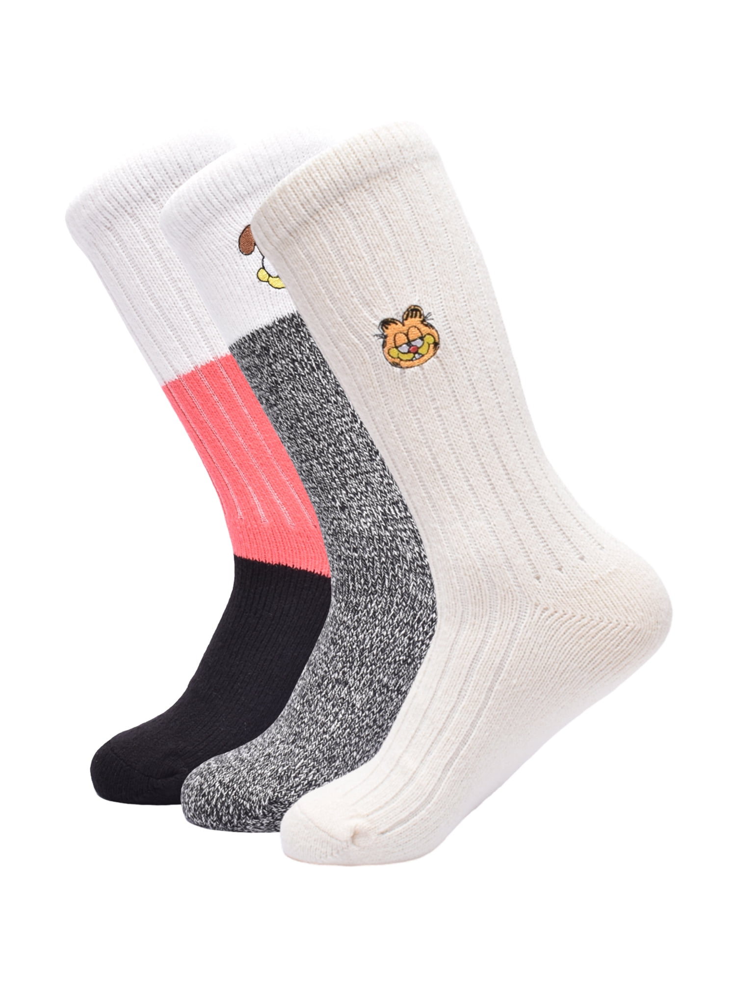 Paramount Garfield Women's' 3-Pack Boot Socks, Sock Size 9-11