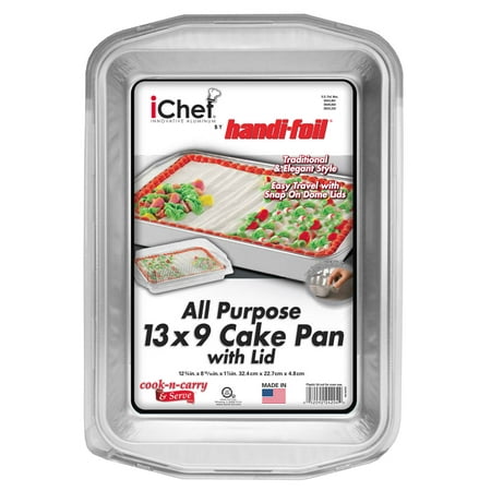 iChef All-Purpose 9" x 13" Cake Pan with Lid