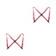 thumbnail image 3 of Minnieouse Poliéster Unisex Brace Reemplazo Easy Matching Universal Adultos Portable Color Sólido Braces con 2 Clips Rojo Rojo 2piezas, 3 of 6