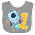 thumbnail image 3 of Inktastic Rocket Spaceship Happy First Birthday Boys or Girls Baby Bib, 3 of 4