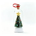 thumbnail image 2 of Recordable Luminous Christmas Tree Wishing Bottle, Light Up Mini Christmas Tree Glass Bottle Ornament, Voice Message LED Warm Light Tabletop Keepsake Jar with Ribbon, Holiday Xmas Gift Set, 2 of 8