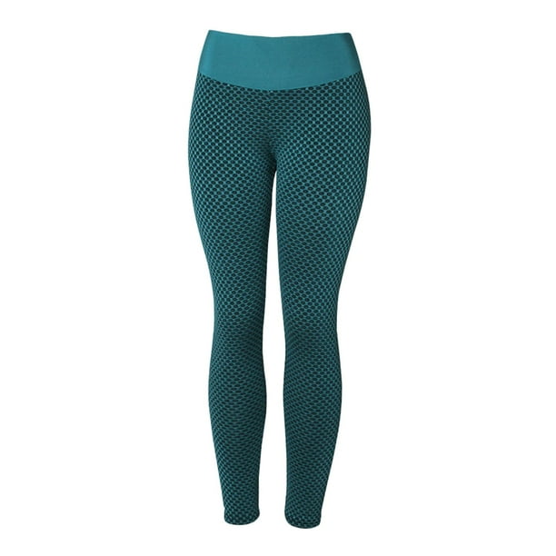 Mujeres Anti celulitis Leggings sólido Yoga pantalones Sportwear Verde XL jinwen Leggings de levantamiento de glúteos para mujer