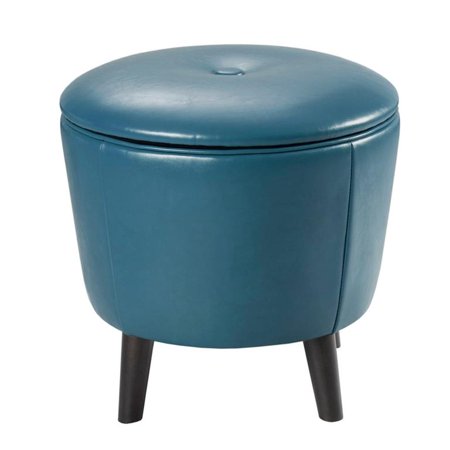 UPC 675716594190 product image for Madison Park Crosby Ottoman In Blue | upcitemdb.com