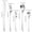 Silver, variant on Aoqianlan Banquet Events Steak Cutlery Set Natural,Gold,Rose Gold,Iridescent,Black Smooth Polished Edges Complete 5-Piece Set Silver