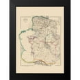 thumbnail image 2 of Arrowsmith 18x24 Black Modern Framed Museum Art Print Titled - Caspian Sea Region Asia - Arrowsmith 1844, 2 of 5