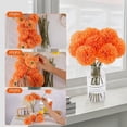 thumbnail image 4 of 12 Pcs Artificial Chrysanthemums Fall Flowers Silk Orange Marigold Flowers Fake Mums Flower for Wedding Autumn Day of The Dead Home Decor (12, Orange), 4 of 5