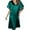 Green, variant on Women's Short Sleeve V Neck Sleepshirts Solid Silk Loose Homewear Sleepdress Plus Size Sleepwear Nightgowns Soft Sleepwear Pajama Dress