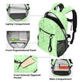 thumbnail image 5 of JIALIOU 14" Laptop Backpack Waterproof Airline Approved Stylish Casual Daypack for Travel Business College Work, Soft Green Polka Dot, 5 of 8