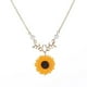 thumbnail image 2 of Xihbxyly Collar Chapado En Oro con Colgante de Rama de Girasol, Diseño Moderno de Doble Capa, Cómodo para Fiestas Nocturnas, Bodas y Bailes, Regalo Perfecto para Mujeres., 2 of 2