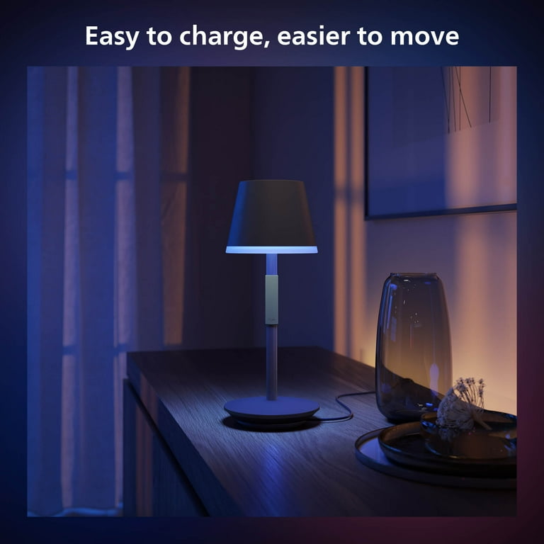Hue 576454 Philips Go Smart Lights Black Portable Table Lamp