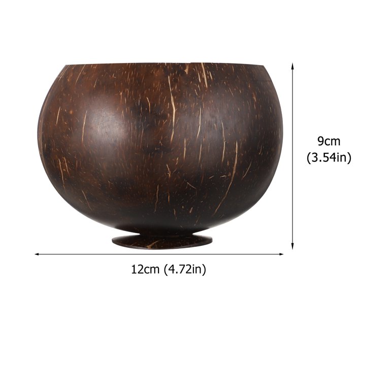 Set of 2 Coconut Wood Cup Set