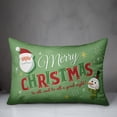 thumbnail image 3 of Creative Products Merry Christmas Retro 14x20 Spun Poly Pillow, 3 of 3