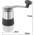 thumbnail image 3 of Molinillo de café manual de acero inoxidable Molinillo de café manual con regulador para molienda fina en cualquier lugar plateado, 3 of 5