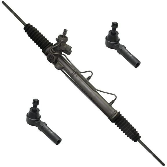 Detroit Axle - Steering Rack & Pinion Kit for 2001-2010 Chrysler PT Cruiser, 2000-2005 Dodge Neon, Complete Power Steering Rack & Pinion Assembly 2 Outer Tie Rods Replacement