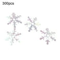 thumbnail image 2 of Jiaroswwei 300Pcs Christmas Fake Snowflake DIY Wedding New Year Party Tree Window Decor, 2 of 8