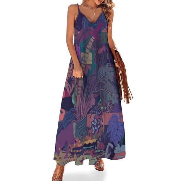 Nuevos ANIMALES DE CRISTAL // ZABA Vestido sin mangas Vestido de noche Vestidos largos Vestidos de mujer Vestidos para mujer