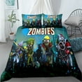thumbnail image 7 of Plants vs. Zombies three-piece bedding set, 2 pillowcases and 1 quilt cover, Christmas gift set for children and adults, 7 of 7