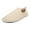 Beige-a, variant on Womens Mens Lightweight Closed Back Cozy Furry House Slippers Foam Cushionin Absorb Sweat Rubber Sole On Sock Shoes Foldable Travel Slippers Indoor Outdoor