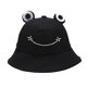 thumbnail image 1 of Rana Lindo Sombrero De Sombrilla De Verano Gorra De Rana Gorra De Pescador Sombrero De Cubo De Animal Sombrero De Cubo De Rana Elegante Con Ojos Y Sonrisa Vogacara OD009828-04, 1 of 6