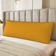 thumbnail image 6 of Picia Goldenrod Body Pillow Cover - Super Soft Microfiber 20x54 Body Pillow Case - Envelope Closure, Wrinkle, Stain Resistant Body Pillow Cover,Elegant Bedding, 6 of 8