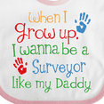 thumbnail image 4 of Inktastic Surveyor Like Daddy Boys or Girls Baby Bib, 4 of 4
