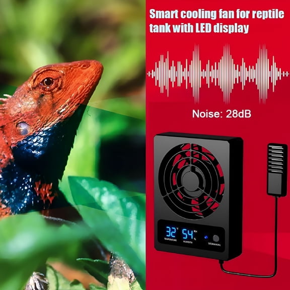 HIBIBUD Ventilation Fan For Reptile Enclosure, Dehumidifier for Rainforest-Terrarium