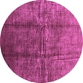 thumbnail image 1 of Ahgly Company Indoor Round Oriental Purple Industrial Area Rugs, 5' Round, 1 of 4