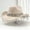 Beige, variant on Stylish Western Cowboy Hat For Women Men Featuring Large Round Gemstone Fringe Rhinestone Decorations Ideal Party Event Accessory ,One Size