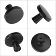 thumbnail image 2 of Juego de 10 pomos negros para puertas, pomos negros para cajones, pomos para muebles, pomos redondos para muebles de cocina, tiradores negros para muebles de cocina, 2 of 5