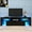 Black + MDF + 60-69 inches, variant on Black TV Stand with LED RGB Lights,Flat Screen TV Cabinet, Gaming Consoles - in Lounge Room, Living Room and Bedroom(Black)