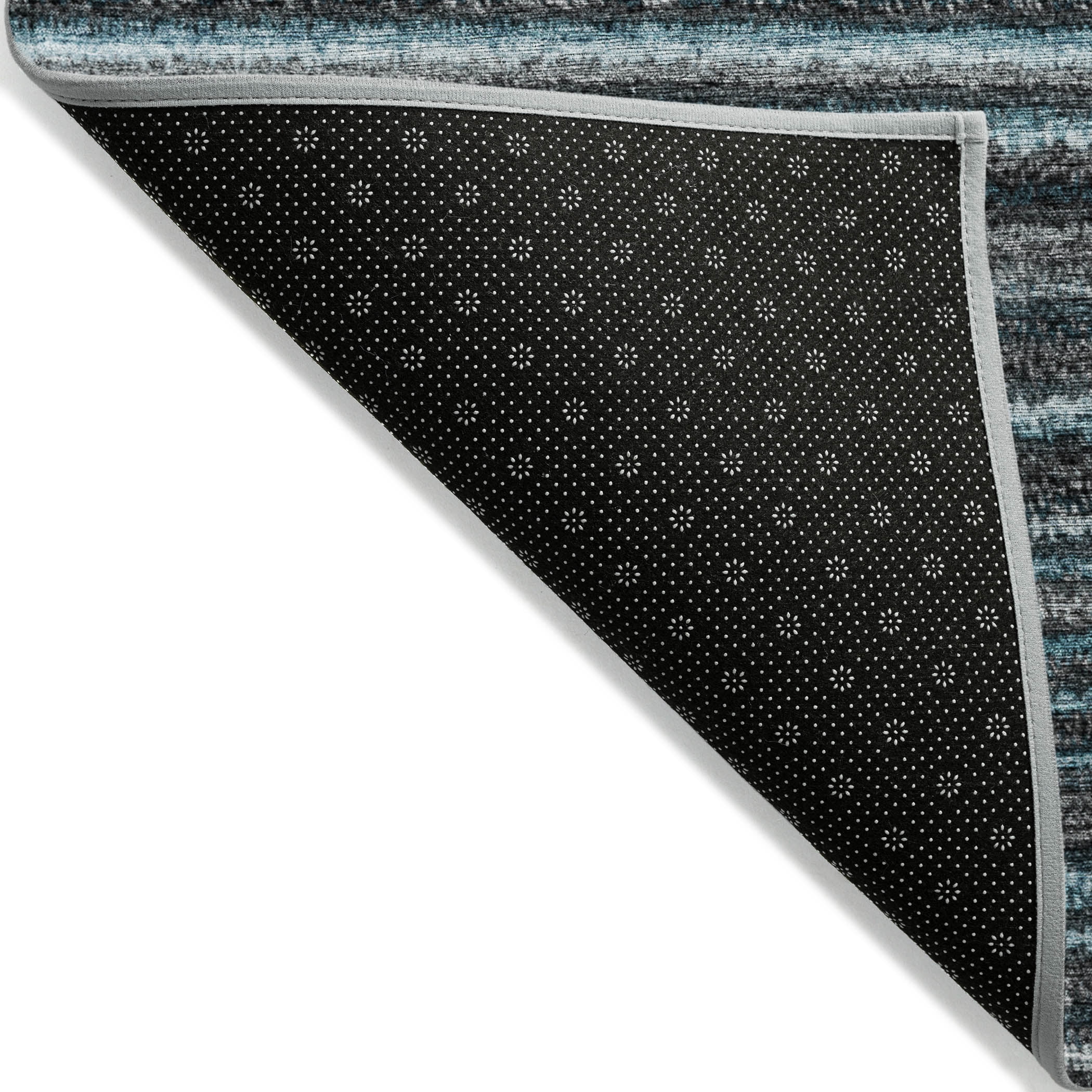 Addison Rugs Chantille Indoor/Outdoor Transitional Stripes Teal Washable Rectangle Rug, 3' x 5'