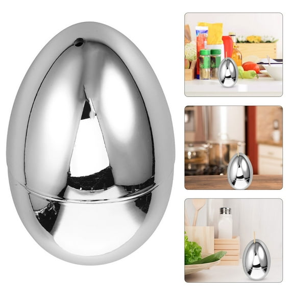 USHOBE 1Pcs Mini Toothpick Holder For Home Use In Living Room Silver Acrylic