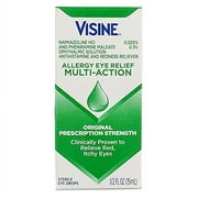 Visine Allergy Eye Drops, Original Prescription Strength, 0.05 oz, 4-Pack