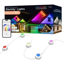 Enbrighten VIBE 100ft 72 LEDs Permanent Outdoor Eternity Lights, Eave Lights for All Holidays, Christmas, Halloween and More, White — 81103