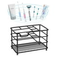 thumbnail image 4 of Soporte para cepillos de dientes, organizador de acero inoxidable para cepillos de dientes con 6 ranuras multifunción de malla, soporte para pasta de dientes, soporte para baño Ormromra 223176-2, 4 of 8