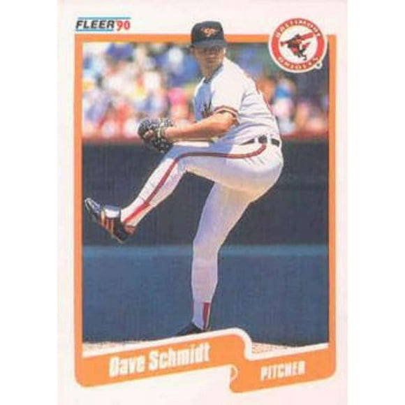 1990 Fleer Baseball #188 Dave Schmidt  Baltimore Orioles
