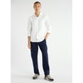thumbnail image 2 of Free Assembly Men's Stretch Oxford Solid Shirt with Long Sleeves, Sizes XS-3XL, 2 of 7